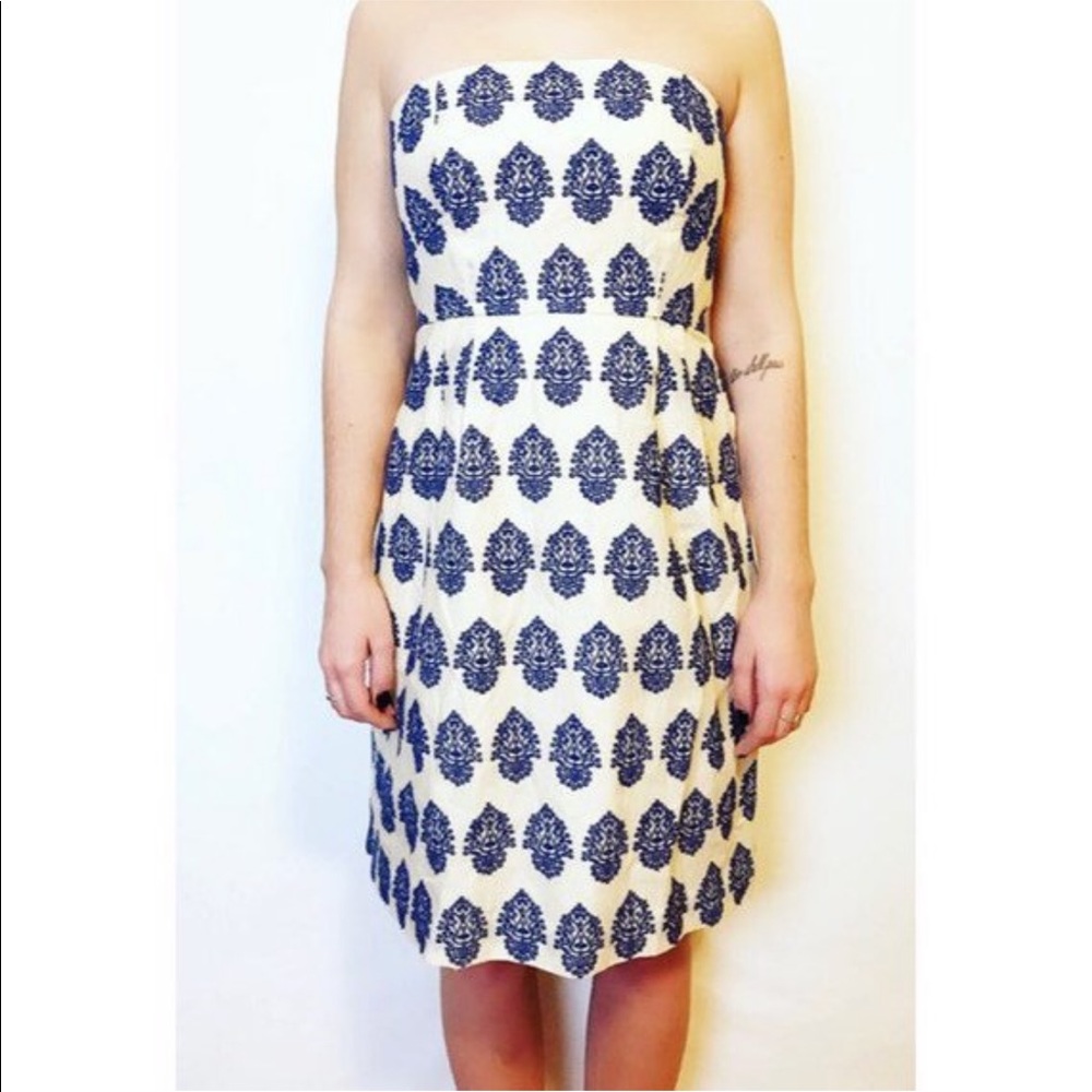 Strapless J Crew dress